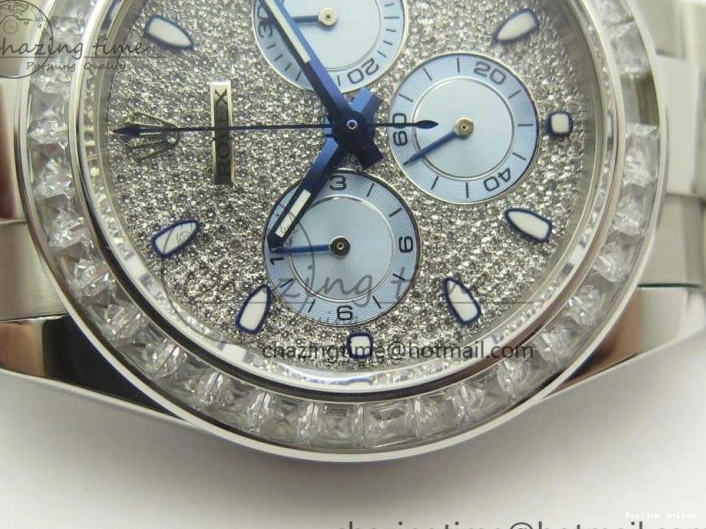 0211 Daytona 116576TBR SS BLF Best Edition Diamond Dial On SS Bracelet A Comfortable 3337